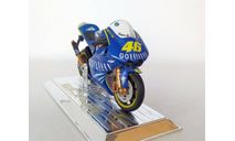 1:18 Мотоцикл Yamaha YZR-M1 Valentino Rossi Чемпион Мира MotoGP Philip Island 2004 (синий) Ямаха Bburago Б.10052, масштабная модель мотоцикла, scale18