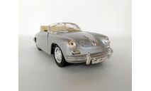 1:24 Porsche-356B Cabrio (серый) Порше Welly Б.10070, масштабная модель, scale24