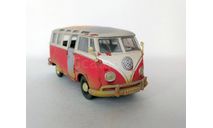 1:25 Volkswagen Van ’Samba’ (красный/белый) Фольксваген Maisto  Б.10079, масштабная модель, scale24