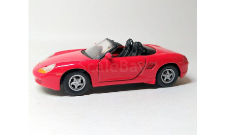 Модель-игрушка Porsche Boxter Roadster (красный) Порше Welly  Б.10142, масштабная модель, scale0