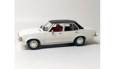 Opel Rekord D 2.1 liter 1973-1977 (белый/чёрный) Опель IXO  Б.10285, масштабная модель, scale43