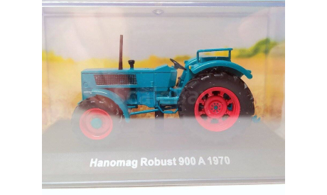 Трактор Hanomag Robust 900A 1970 (бирюзовый) Hachette  Б.10313, масштабная модель, scale43