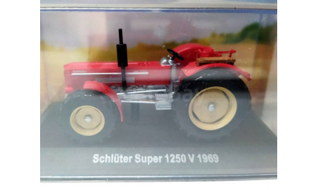 Трактор Schluter Super 1250 V 1969 (красный) Hachette  Б.10317, масштабная модель, scale43