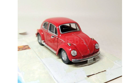 Volkswagen VW Beetle (красный) Фольксваген Cararama  Б.10492, масштабная модель, Bauer/Cararama/Hongwell, scale43