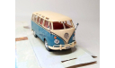 Volkswagen VW Bus Samba (синий/бежевый) Фольксваген Cararama  Б.10496, масштабная модель, Bauer/Cararama/Hongwell, scale43