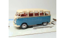 Volkswagen VW Bus Samba (синий/бежевый) Фольксваген Cararama  Б.10496, масштабная модель, Bauer/Cararama/Hongwell, scale43