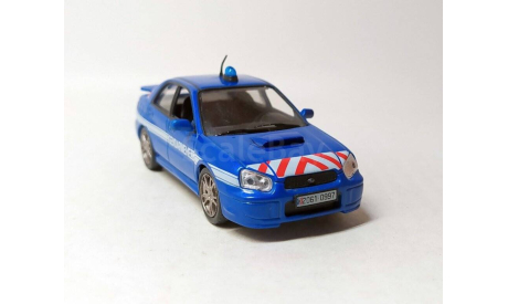 Subaru Impreza полиция Франции (синий) DeAgostini  Б.10675, масштабная модель, scale43
