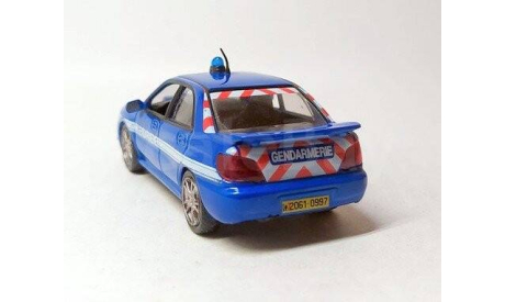 Subaru Impreza полиция Франции (синий) DeAgostini  Б.10675, масштабная модель, scale43