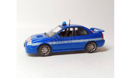 Subaru Impreza полиция Франции (синий) DeAgostini  Б.10675, масштабная модель, scale43