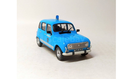 Renault-4L полиция Ирландии (синий) DeAgostini  Б10702, масштабная модель, scale43