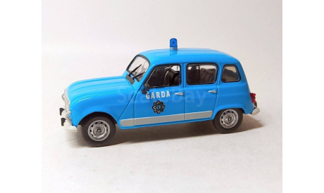 Renault-4L полиция Ирландии (синий) DeAgostini  Б10702, масштабная модель, scale43