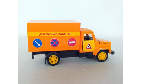 Модель-игрушка Горький-3307 фургон ’Дорожная служба’ (оранжевый) Технопарк  Б.10784, масштабная модель, scale0, ГАЗ