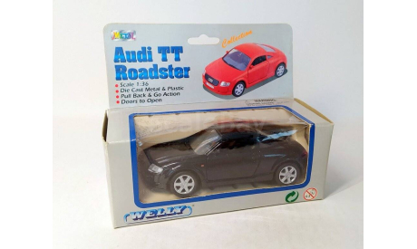 Модель-игрушка 1:36 AUDI TT roadster (чёрный) Ауди Welly  Б.10806, масштабная модель, scale35