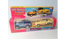 Модель-игрушка Off Roader Trailer Set Ford Bronco + Mercedes 190SL Welly  Б.10809, масштабная модель, scale0