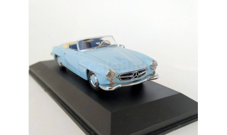 Mercedes-Benz 190 SL 1955 Roadster (голубой) Мерседес Minichamps  Б.10866, масштабная модель, scale43