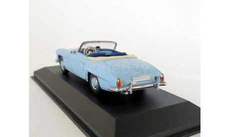 Mercedes-Benz 190 SL 1955 Roadster (голубой) Мерседес Minichamps  Б.10866, масштабная модель, scale43
