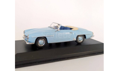 Mercedes-Benz 190 SL 1955 Roadster (голубой) Мерседес Minichamps  Б.10866, масштабная модель, scale43
