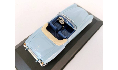 Mercedes-Benz 190 SL 1955 Roadster (голубой) Мерседес Minichamps  Б.10866, масштабная модель, scale43