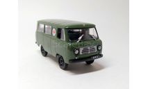 УАЗ-450А санитарный (т.зелёный) DeAgostini Б.10892, масштабная модель, scale43