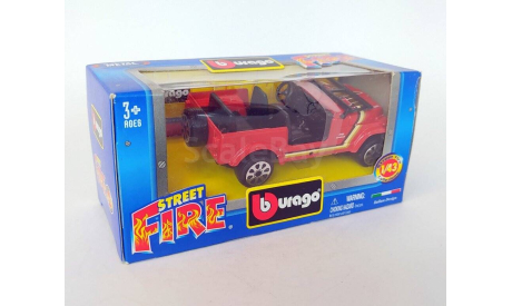 Jeep Wrangler (красный) Джип Bburago  Б.11009, масштабная модель, scale43
