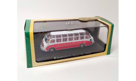 1:72 Kassbohrer Setra S8 1951 (красный/белый) DeAgostini  Б.11370, масштабная модель, DeAgostini (итальянские автомобили), scale72