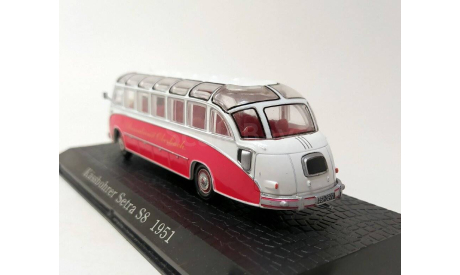 1:72 Kassbohrer Setra S8 1951 (красный/белый) DeAgostini  Б.11370, масштабная модель, DeAgostini (итальянские автомобили), scale72