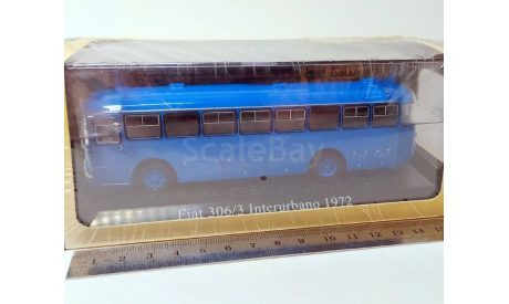 1:72 Fiat 306/3 Interurbano 1972 (синий) DeAgostini  Б.11372, масштабная модель, DeAgostini (итальянские автомобили), scale72