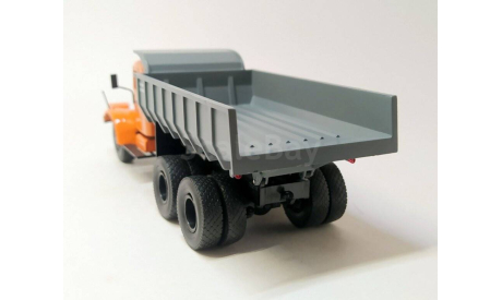 КРАЗ-256Б1 самосвал (оранжевый/серый) DeAgostini  Б.11384, масштабная модель, scale43