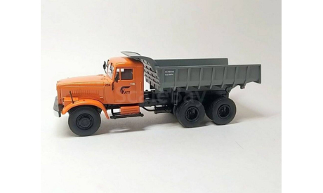 КРАЗ-256Б1 самосвал (оранжевый/серый) DeAgostini  Б.11384, масштабная модель, scale43