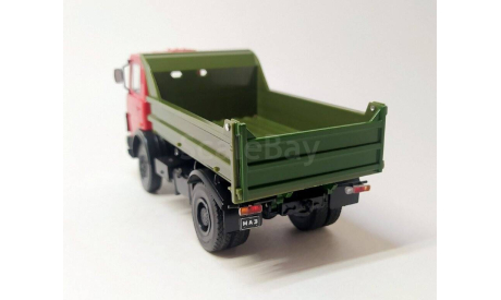 МАЗ-5551 самосвал (красный/зелёный) DeAgostini  Б.11398, масштабная модель, scale43