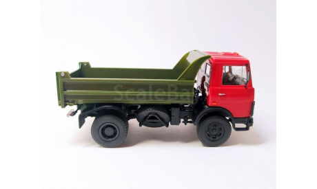 МАЗ-5551 самосвал (красный/зелёный) DeAgostini  Б.11398, масштабная модель, scale43