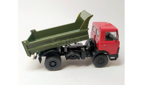 МАЗ-5551 самосвал (красный/зелёный) DeAgostini  Б.11398, масштабная модель, scale43