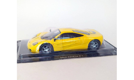 McLaren F1 (жёлтый) МакЛарен DeAgostini  Б.11462, масштабная модель, scale43