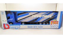 Volvo FH16 Globetrotter 750 XXL Hauler & Trailer Toyo Tires (синий) Вольво Bburago  Б.11698, масштабная модель, scale43