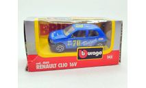 Renault Clio 16v (синий) Рено Bburago  Б.11833, масштабная модель, scale43