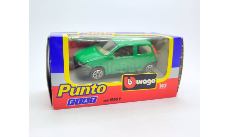 Fiat Punto (зелёный) Фиат Bburago  Б.11766, масштабная модель, scale43