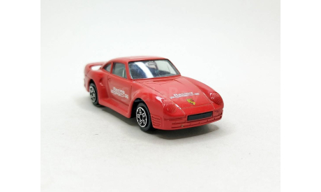 Porsche-959 (красный) Порше Bburago  Б.11768, масштабная модель, scale43