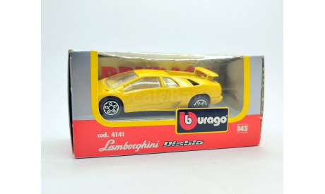 Lamborghini Diablo (жёлтый) Ламборджини Bburago  Б.11775, масштабная модель, scale43