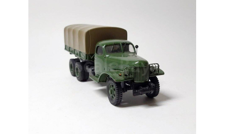 ЗИС-151 бортовой с тентом (хаки) ALF  Б.3583, масштабная модель, scale43
