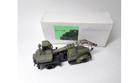 ЗИЛ-164 автокран ЛАЗ-690 (оливковый) Херсон Модель  Б.3589, масштабная модель, Херсон Моделс, scale43