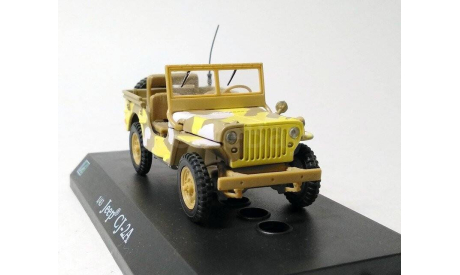 Willys Jeep CJ2A (камуфлированный) Джип Cararama  Б.4608, масштабная модель, Bauer/Cararama/Hongwell, scale43