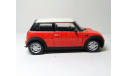 1:24 Mini Cooper (красный/белый) Мини Купер Cararama  Б.5606, масштабная модель, Bauer/Cararama/Hongwell, scale24