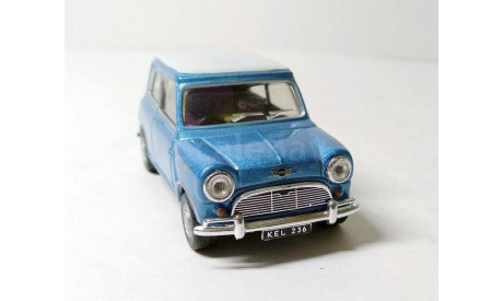Morris Mini-Cooper (голубой/белый) Мини Купер Cararama  Б.5795, масштабная модель, Mini Cooper, Bauer/Cararama/Hongwell, scale43