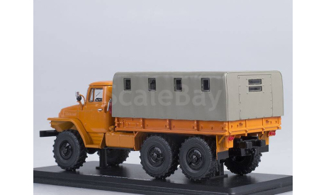 УРАЛ 375Д бортовой с тентом (оранжевый) Start Scale Model  Н.0228, масштабная модель, Start Scale Models (SSM), scale43