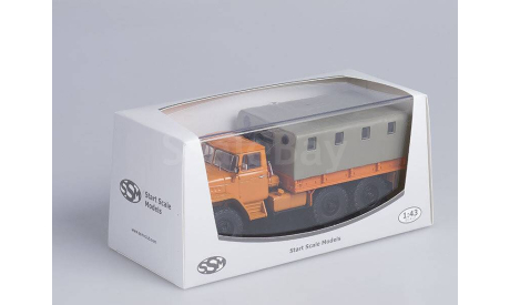 УРАЛ 375Д бортовой с тентом (оранжевый) Start Scale Model  Н.0228, масштабная модель, Start Scale Models (SSM), scale43