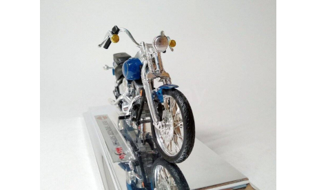 1:18 Мотоцикл Harley-Davidson FXSTS Springer Softail (синий) Харлей Дэвидсон Maisto  СС.6748, масштабная модель мотоцикла, scale18