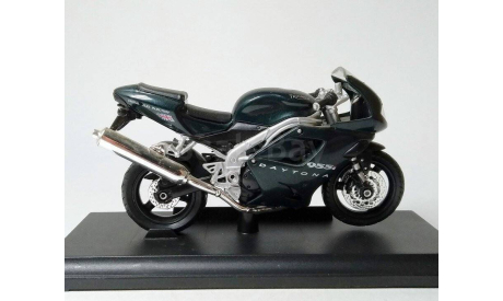 1:18 Мотоцикл Triumph Daytona 955i (т.зелёный) Триумф Welly  СС.6749, масштабная модель мотоцикла, scale18