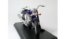 1:18 Мотоцикл Yamaha Road Star Warrior (т. синий) Ямаха Welly  СС.6752, масштабная модель мотоцикла, scale18