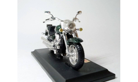 1:18 Мотоцикл Kawasaki Vulcan 2000 (т. зелёный) Кавасаки Maisto  СС.6757, масштабная модель мотоцикла, scale18, Harley-Davidson