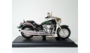 1:18 Мотоцикл Kawasaki Vulcan 2000 (т. зелёный) Кавасаки Maisto  СС.6757, масштабная модель мотоцикла, scale18, Harley-Davidson